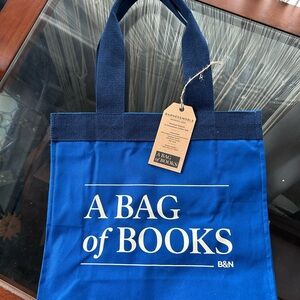Barnes & Noble Blue 'A Bag of Books' Canvas Tote